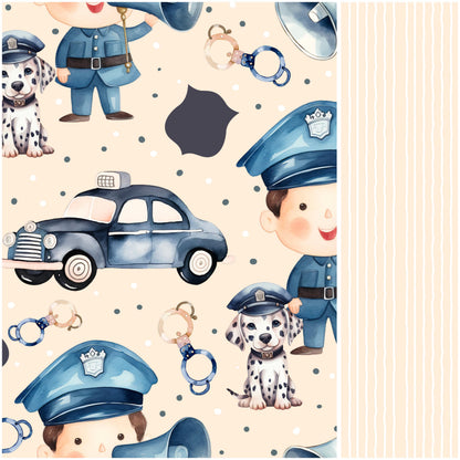 Eigenproduktion Stoff Polizei