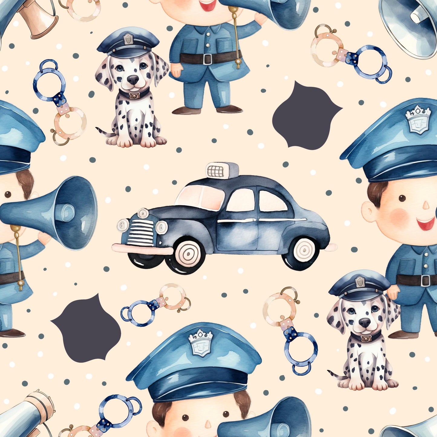 Eigenproduktion Stoff Polizei