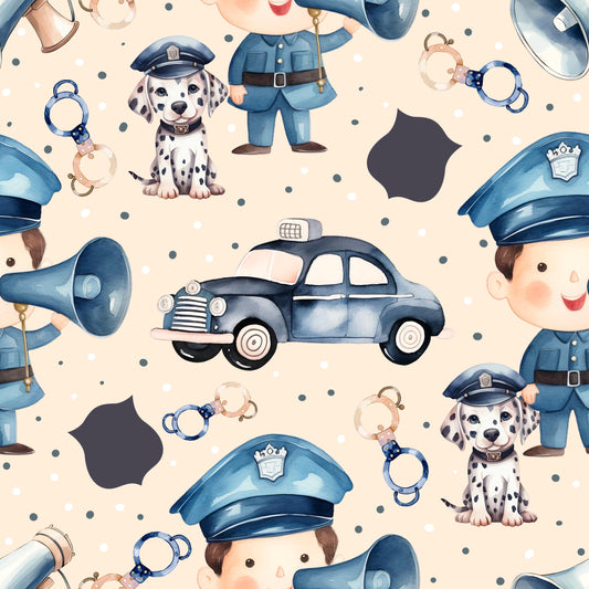 Eigenproduktion Stoff Polizei