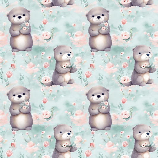 Eigenproduktion Stoff Otter