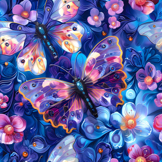 Eigenproduktion Stoff 3D Schmetterling