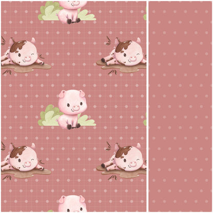 Eigenproduktion Stoff Schwein