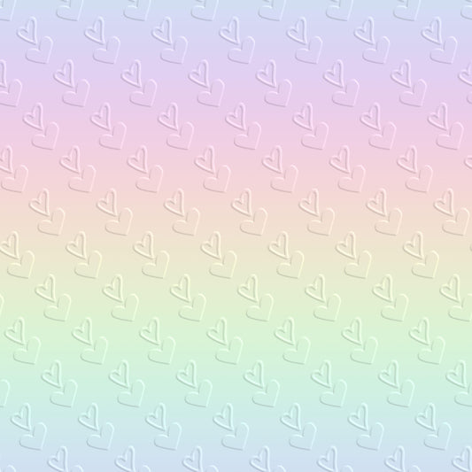 Eigenproduktion Stoff Regenbogenfarbe Herz