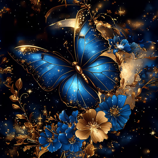 Eigenproduktion Stoff Schmetterling