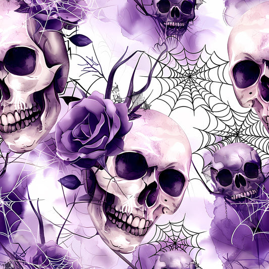 Eigenproduktion Stoff Schädel