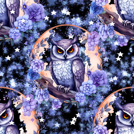 Eigenproduktion Stoff Eule