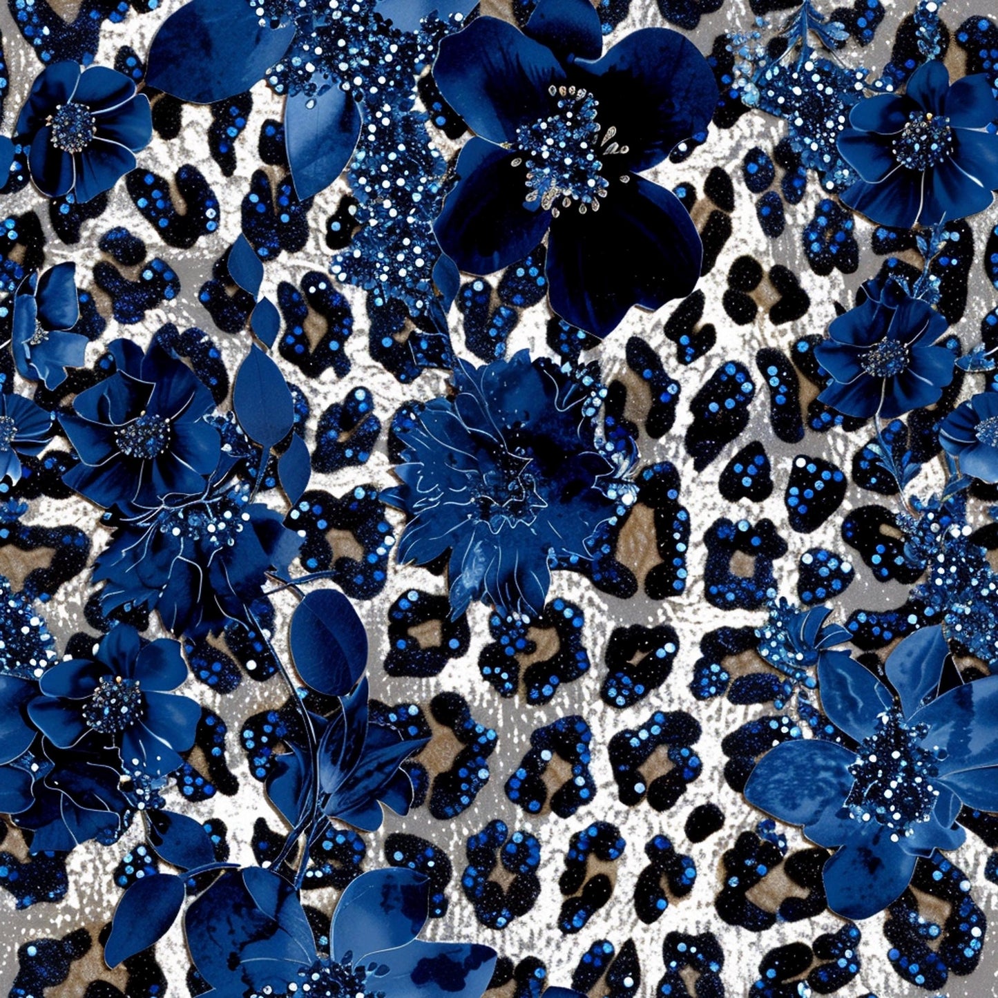 Eigenproduktion Stoff Blumen - Flower - Leo