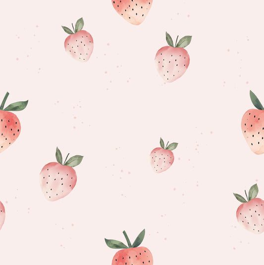 Eigenproduktion Stoff Erdbeeren