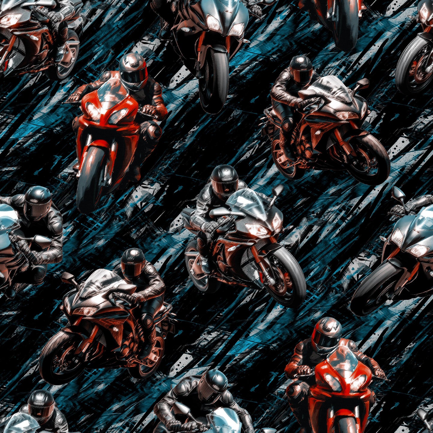 Eigenproduktion Stoff Motorrad