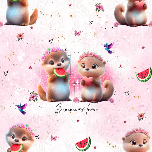 Eigenproduktion Stoff Otter