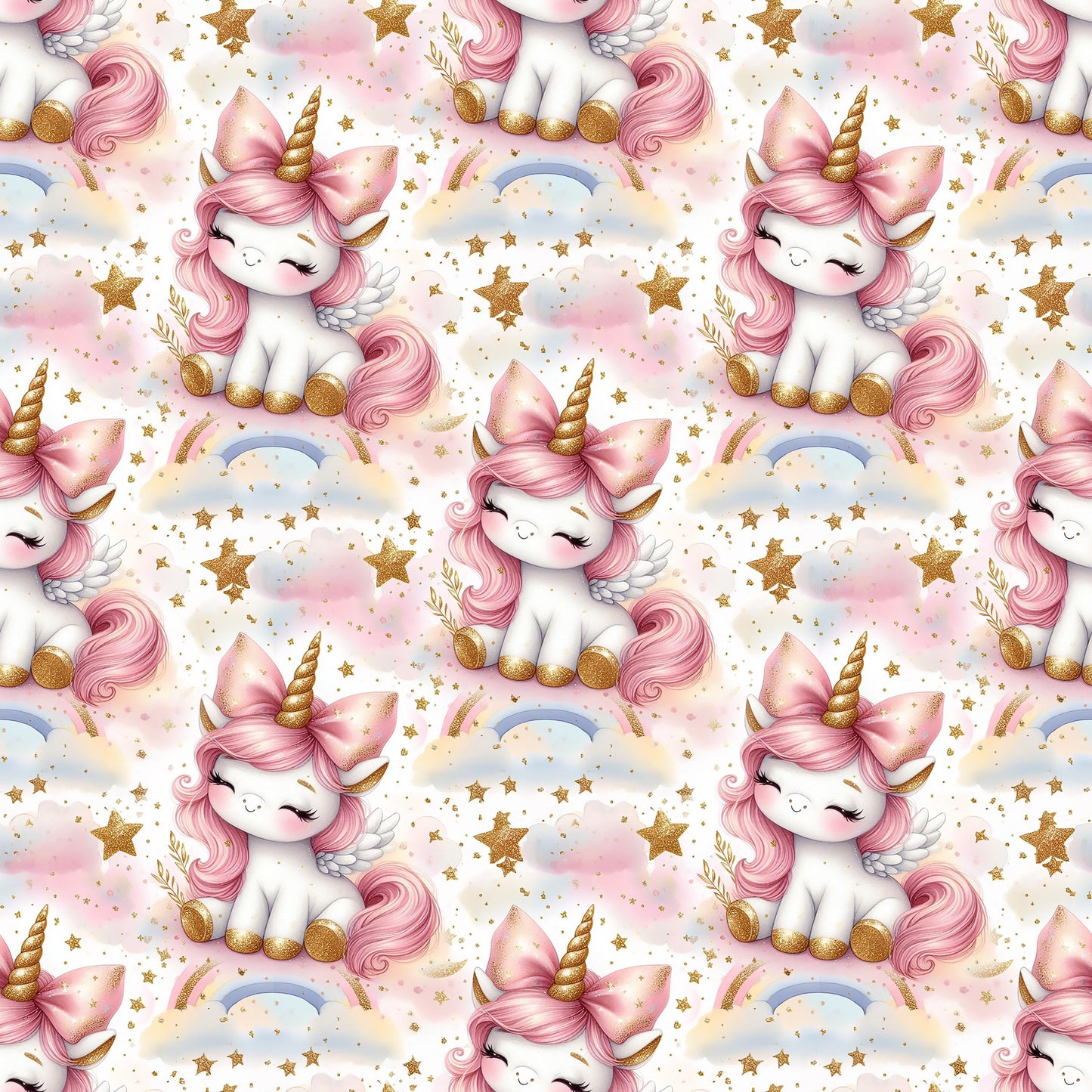 Eigenproduktion Stoff Einhorn