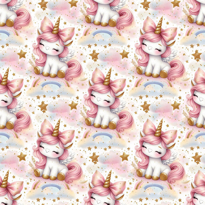 Eigenproduktion Stoff Einhorn