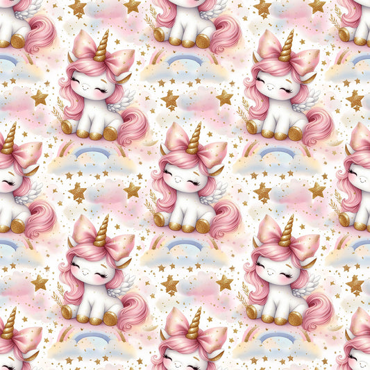 Eigenproduktion Stoff Einhorn
