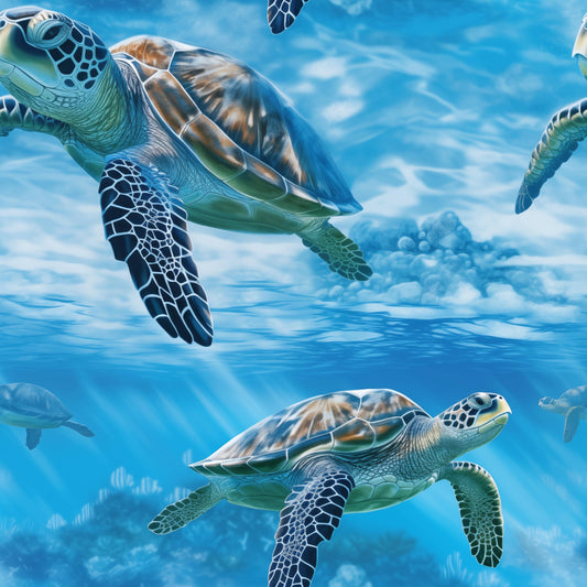 Eigenproduktion Stoff Schildkröte