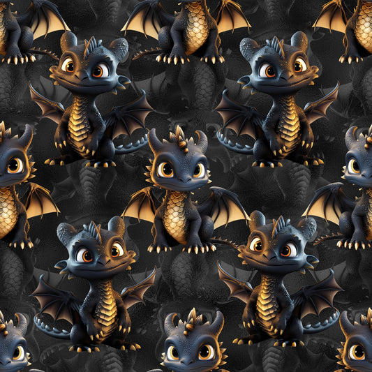 Eigenproduktion Stoff Drachen