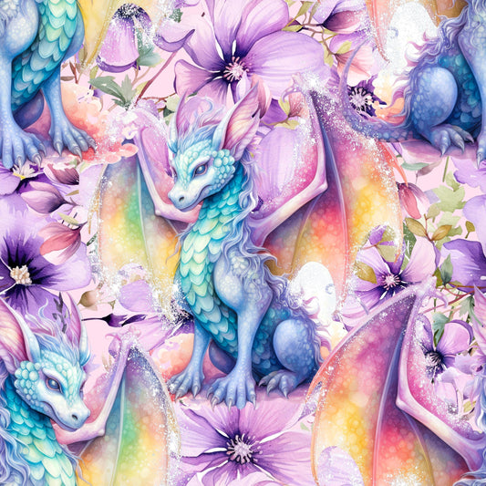 Eigenproduktion Stoff Drache