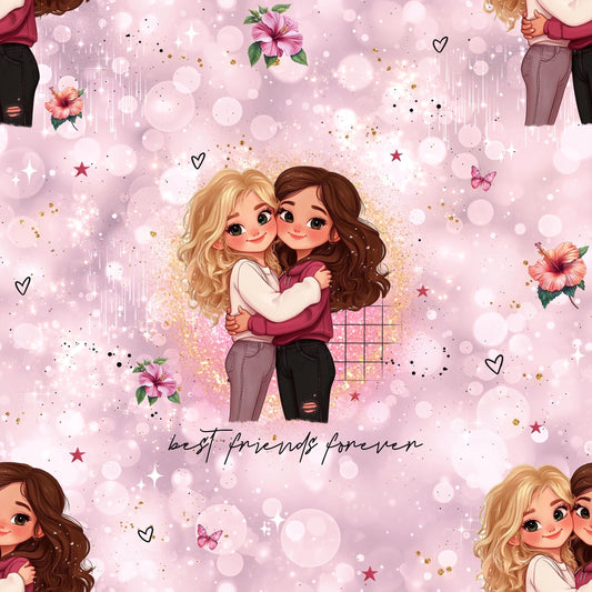 Eigenproduktion Stoff Schwester - Freundin - Mädchen