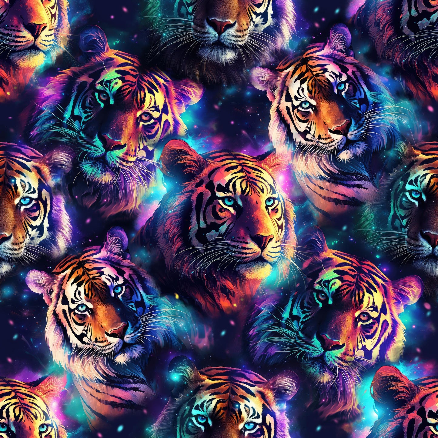 Eigenproduktion Stoff Tiger