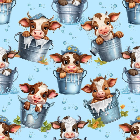 Eigenproduktion Stoff Kühe