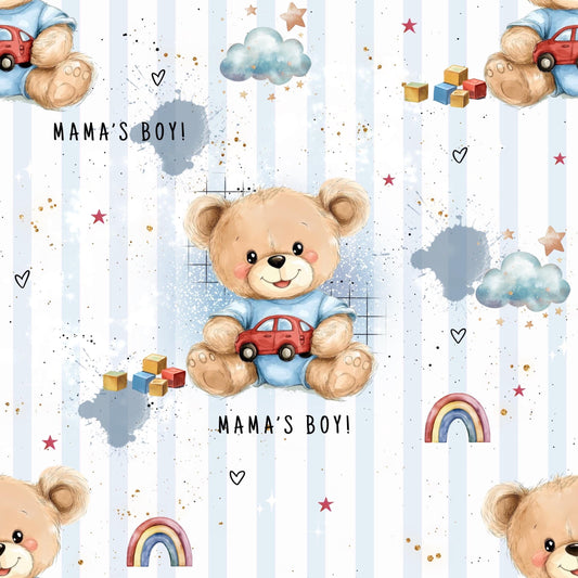 Eigenproduktion Stoff Bär - Mamas Boy