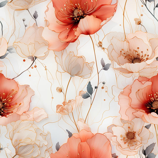 Eigenproduktion Stoff Flower - Blumen
