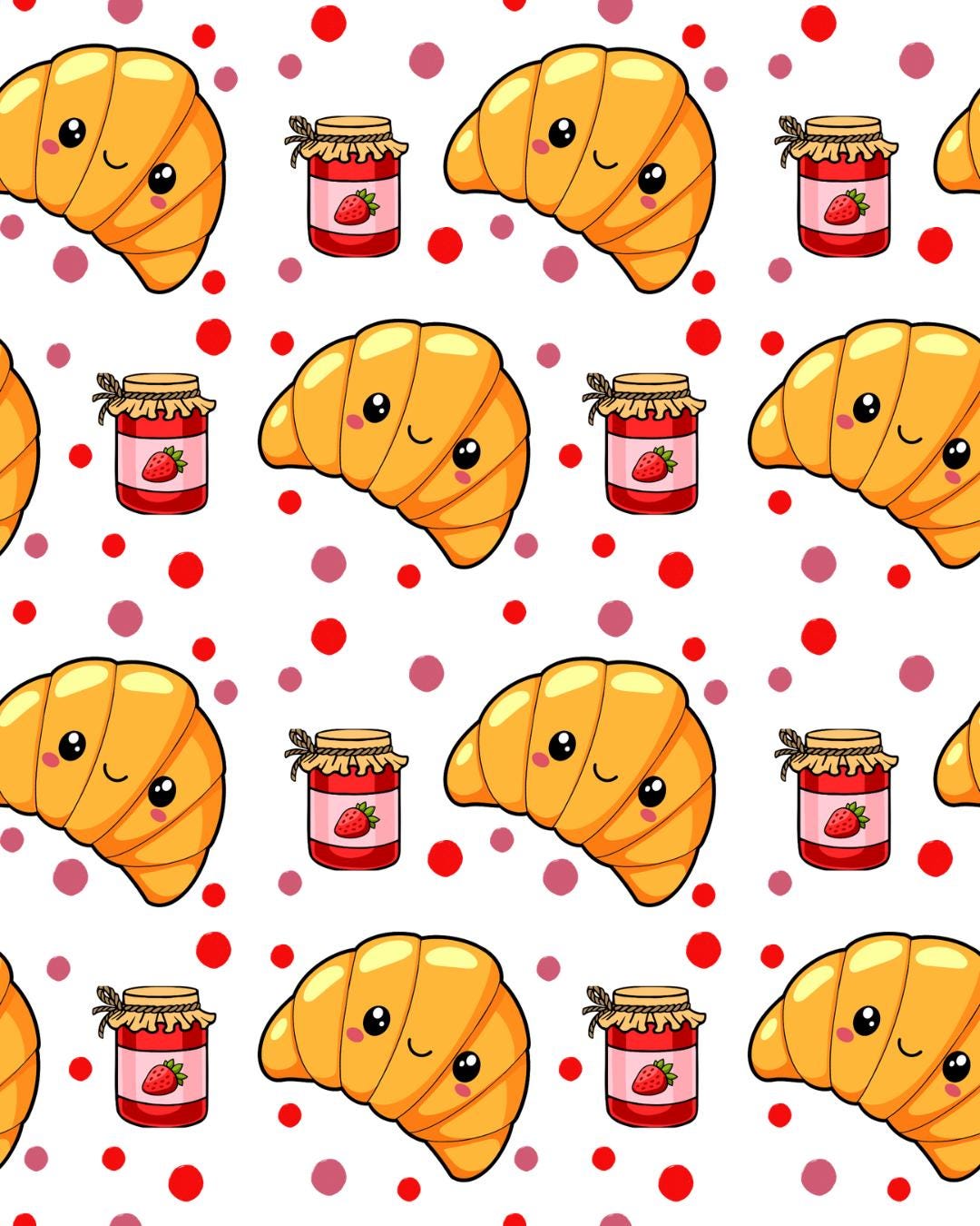 Eigenproduktion Stoff Croissants