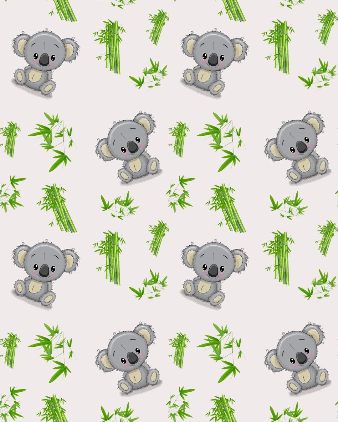 Eigenproduktion Stoff Koala