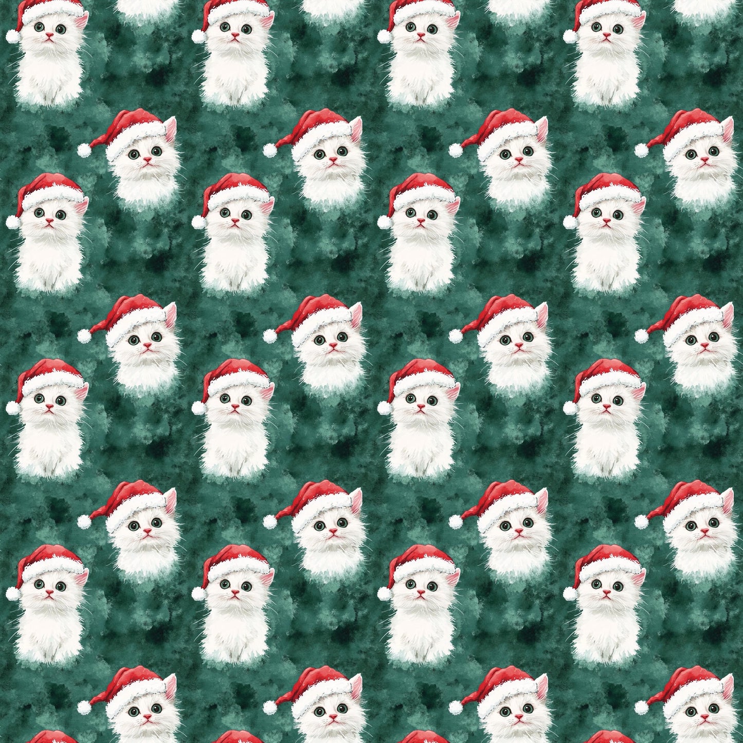 Eigenproduktion Stoff Weihnachten Katze