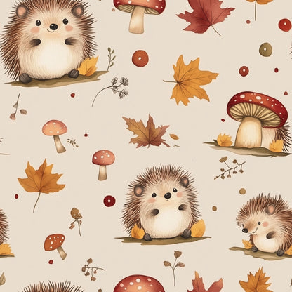 Eigenproduktion Stoff Herbst Igel