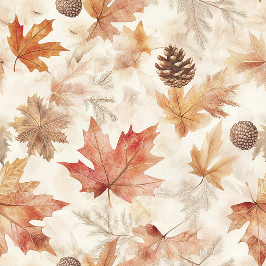Eigenproduktion Stoff Herbst - Blätter