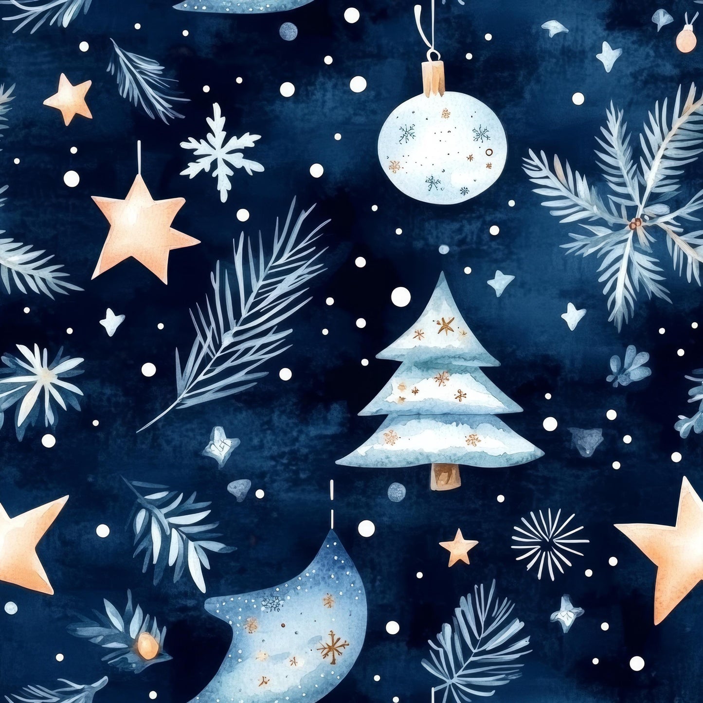 Eigenproduktion Stoff Winter - Weihnachten