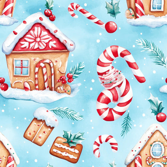 Eigenproduktion Stoff Winter - Weihnachten