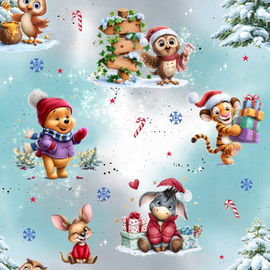 Eigenproduktion Stoff Freunde - Weihnachten