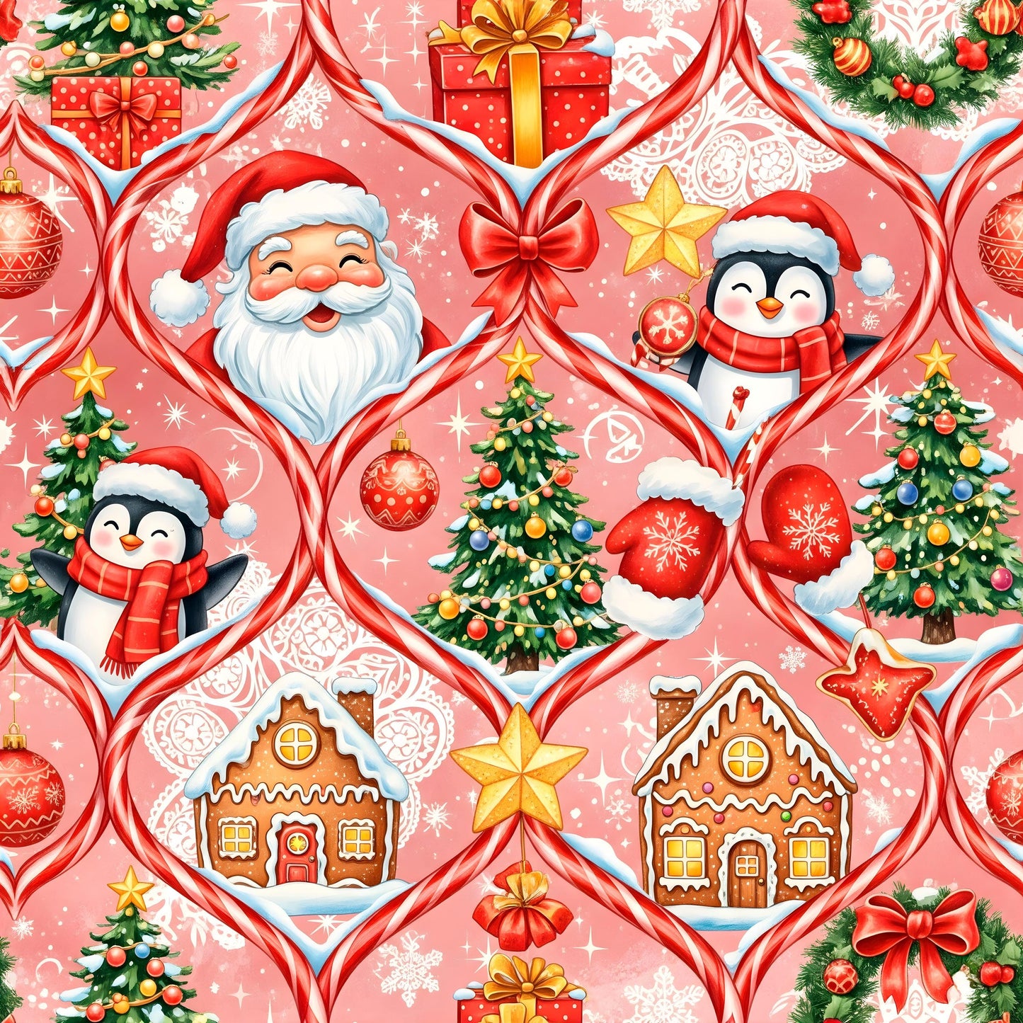 Eigenproduktion Stoff Weihnachten