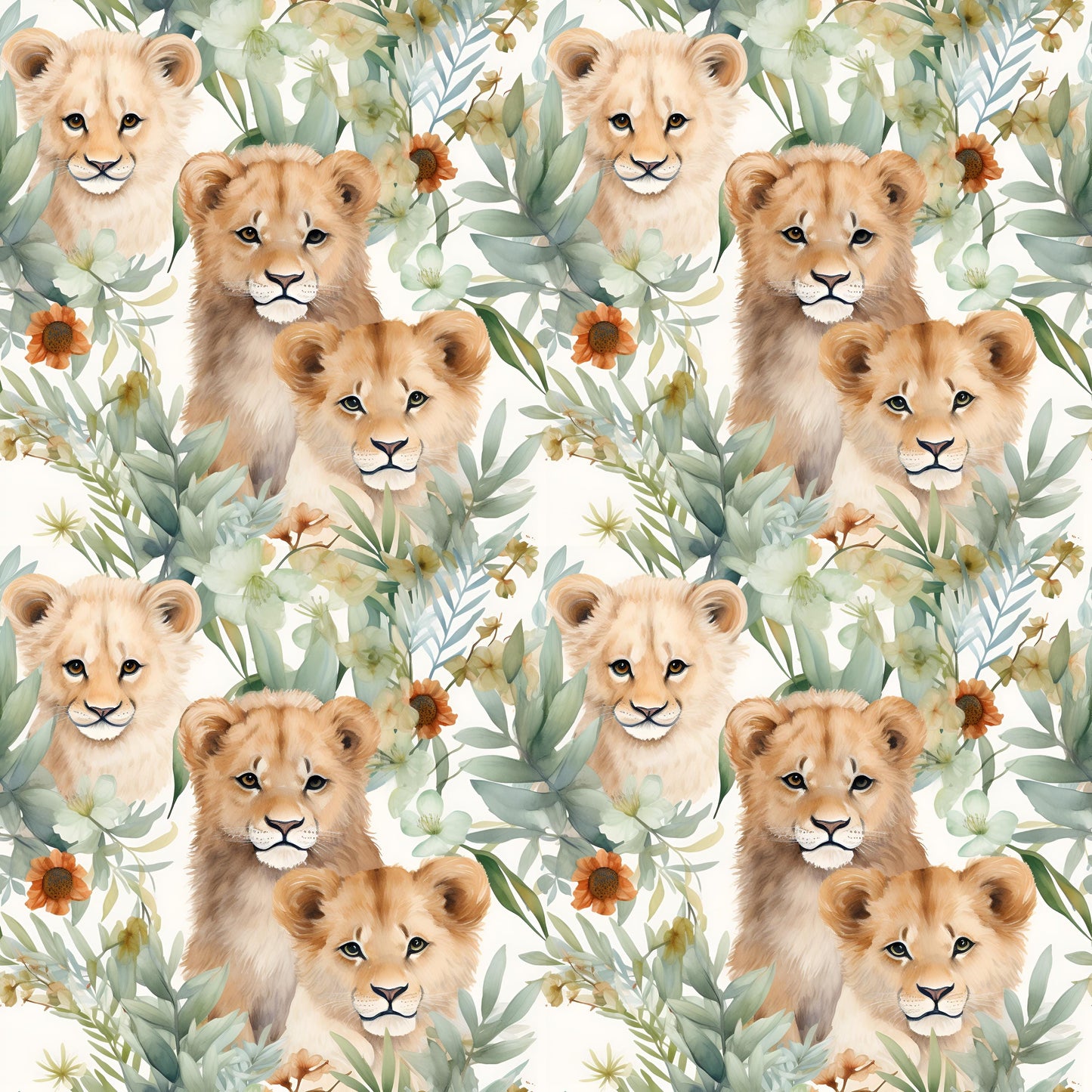 Eigenproduktion Stoff Löwe