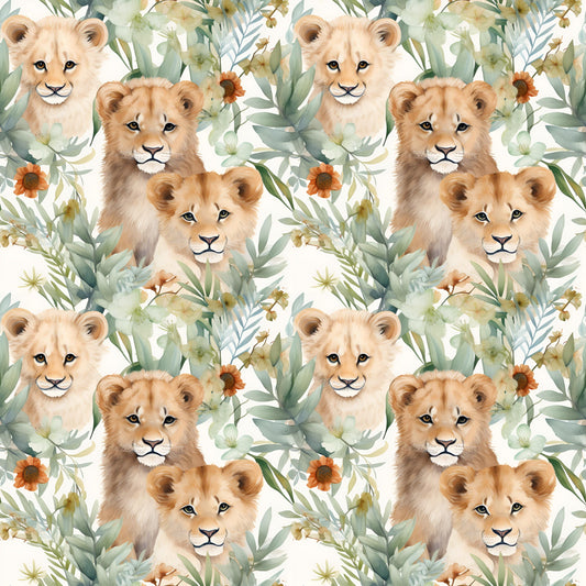 Eigenproduktion Stoff Löwe