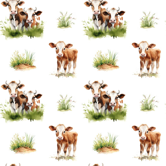 Eigenproduktion Stoff Kühe