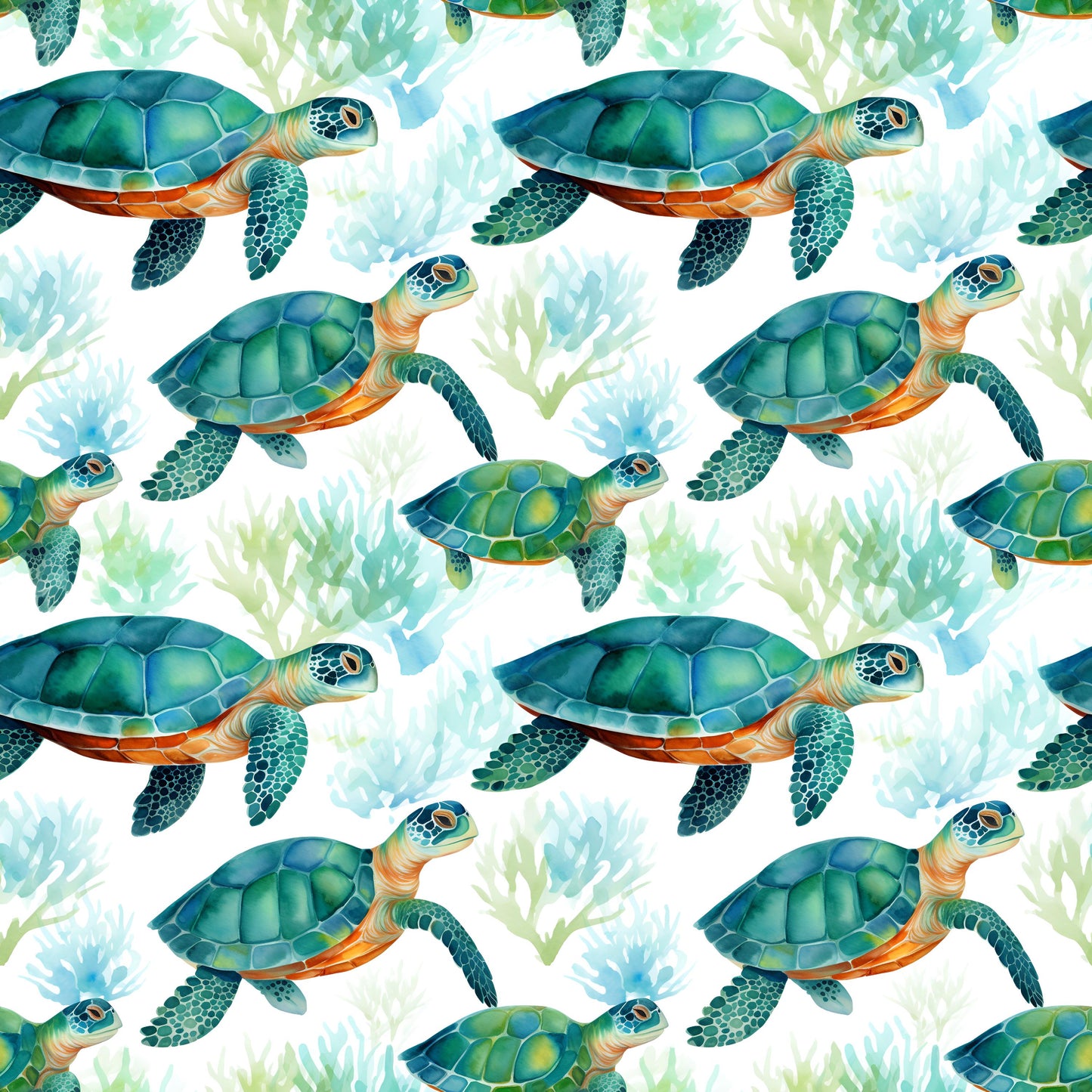 Eigenproduktion Stoff Schildkröten