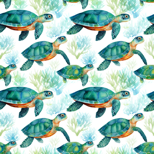 Eigenproduktion Stoff Schildkröten