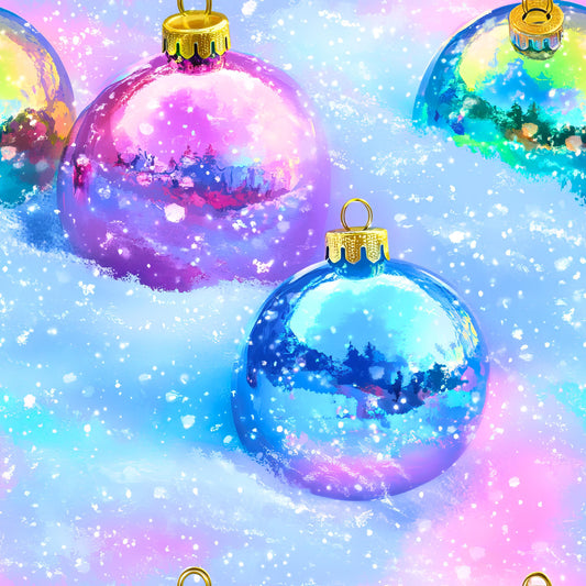 Eigenproduktion Stoff Pastell Weihnachten