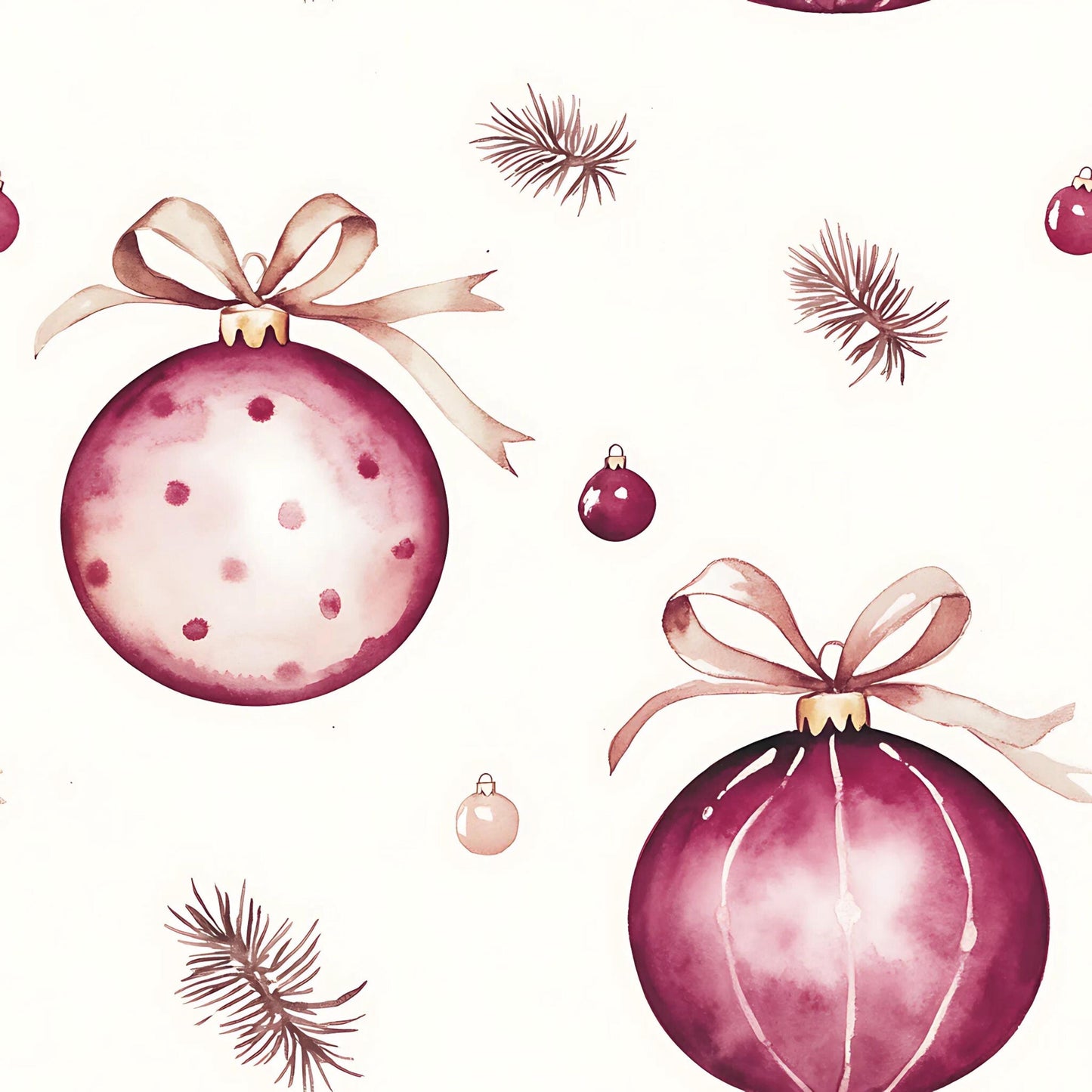 Eigenproduktion Stoff Weihnachtskugeln