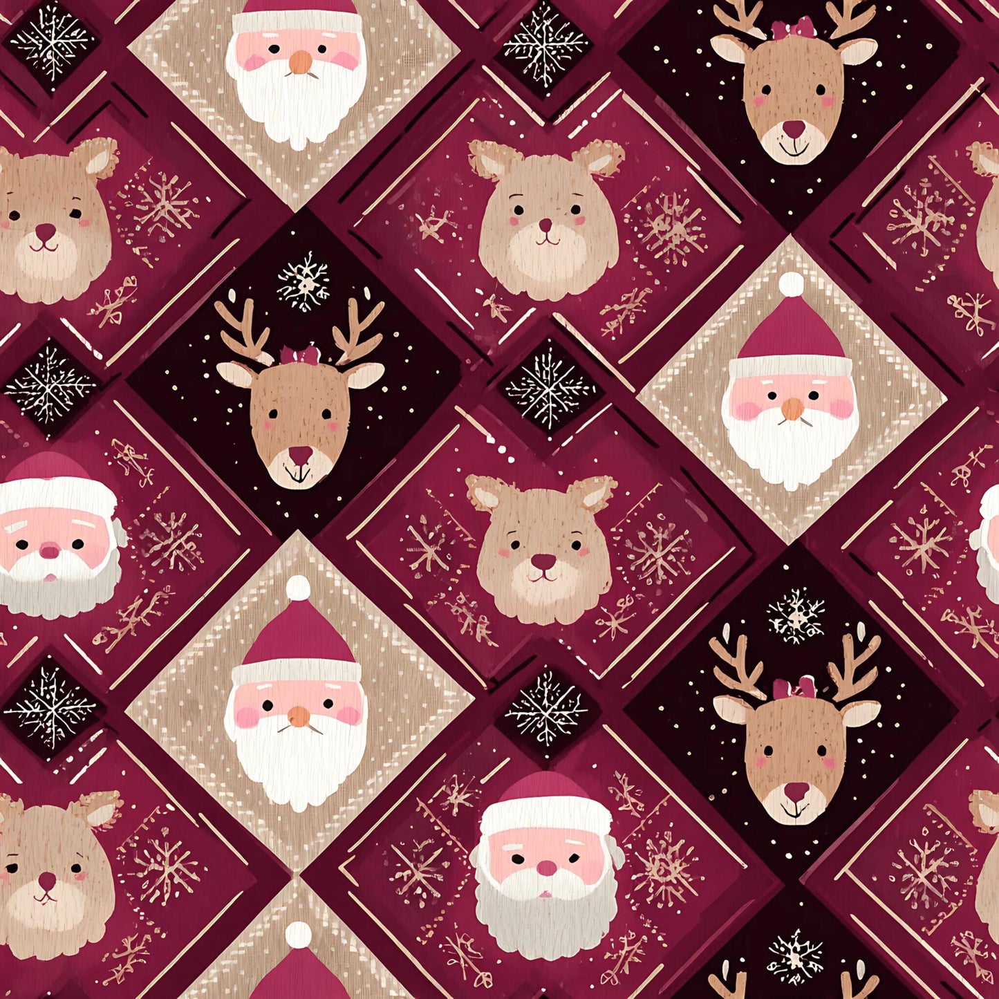Eigenproduktion Stoff Weihnachten