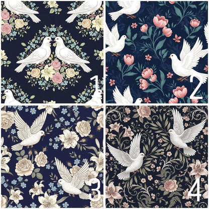 Eigenproduktion Stoff Tauben