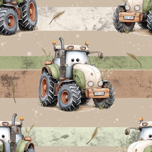 Eigenproduktion Stoff Traktor