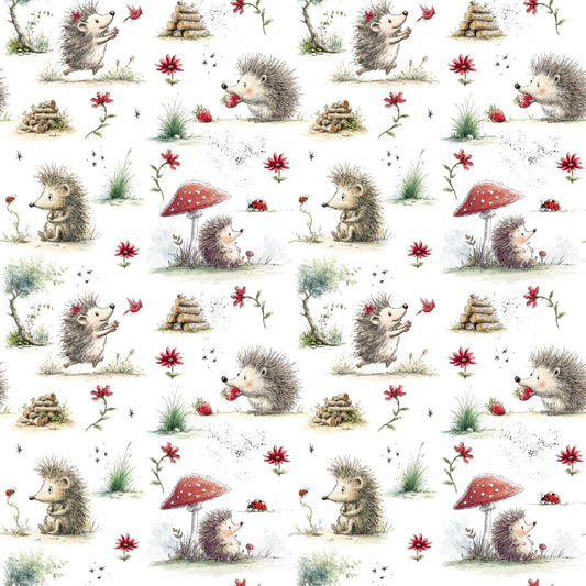 Eigenproduktion Stoff Igel