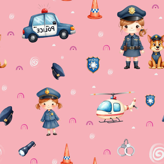 Eigenproduktion Stoff Polizei