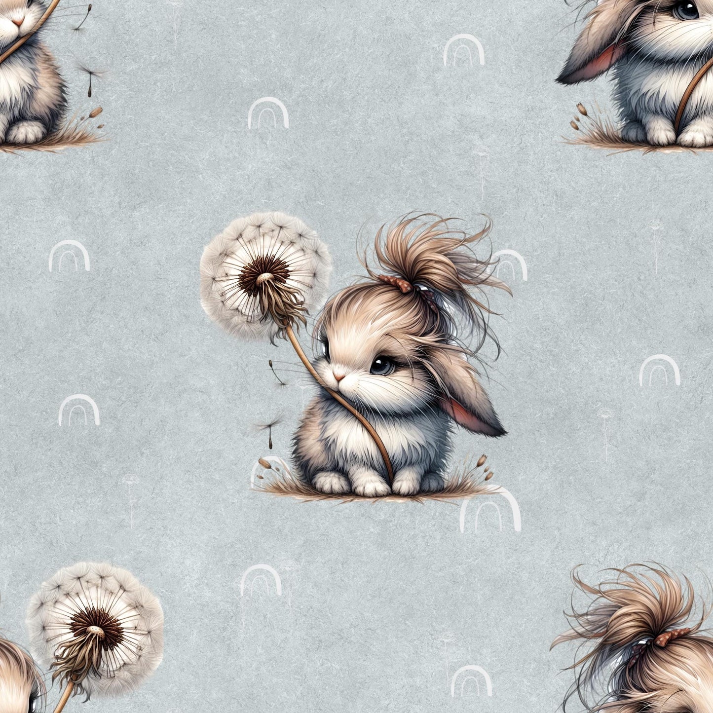 Eigenproduktion Stoff Hase