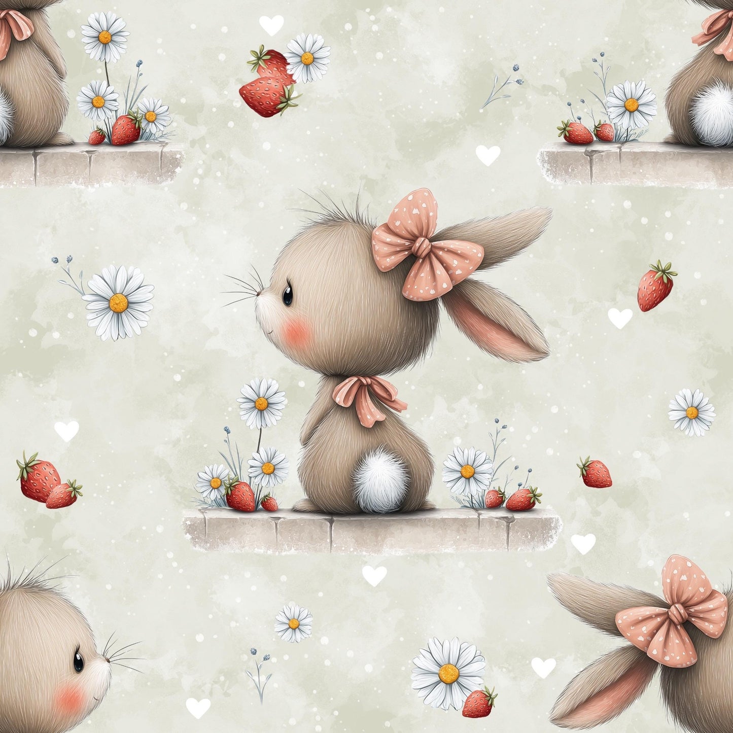 Eigenproduktion Stoff Hase