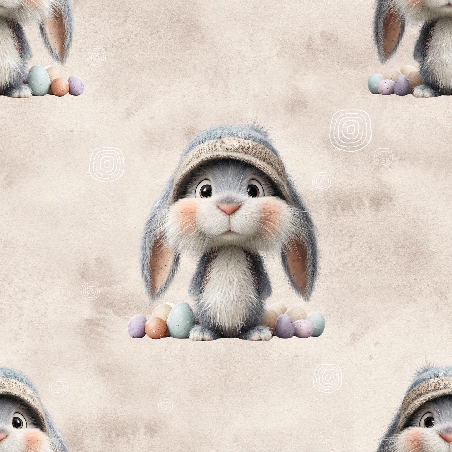 Eigenproduktion Stoff Hase Ostern