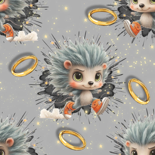 Eigenproduktion Stoff Igel Soni